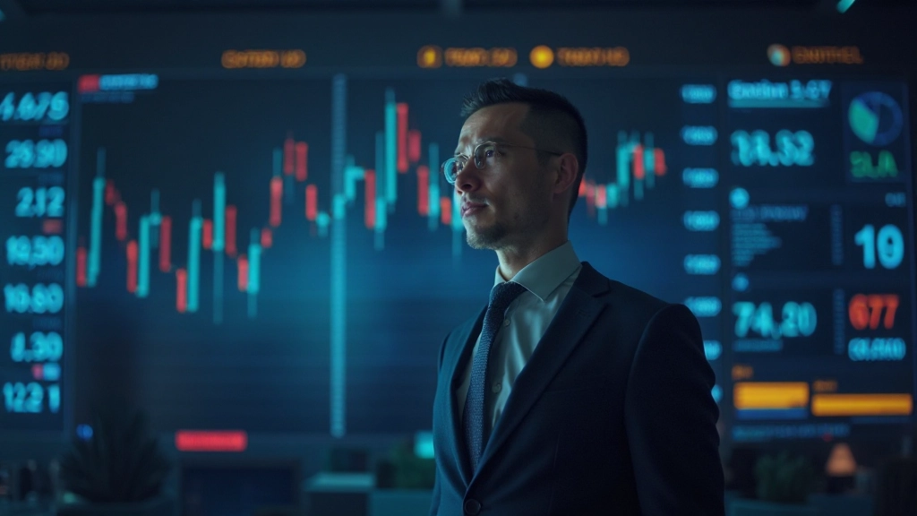 Elektronische Börsentafel mit Live-Handelsdaten