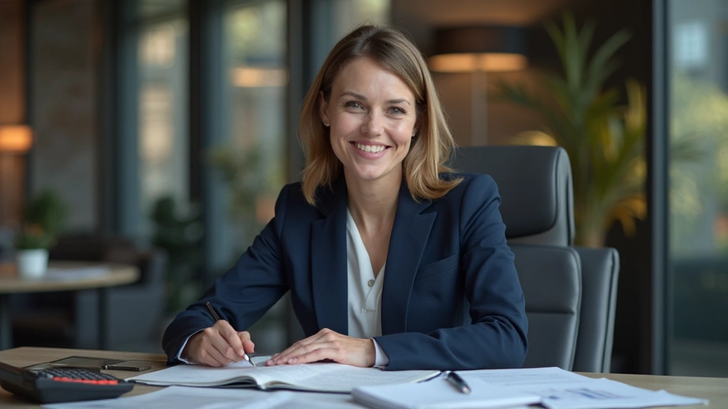 Finanzberater erklärt Anleihen und festverzinsliche Wertpapiere bei Tisch mit Dokumenten und Taschenrechner