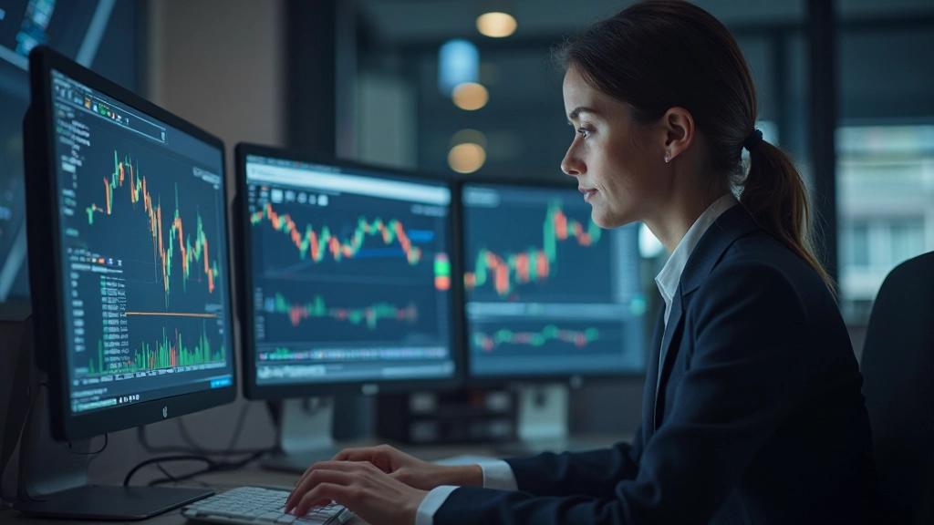 Options trader studying derivative pricing models and volatility analysis charts