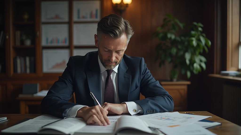 Finanzielle Dokumente und Anleihen-Zertifikate auf Schreibtisch