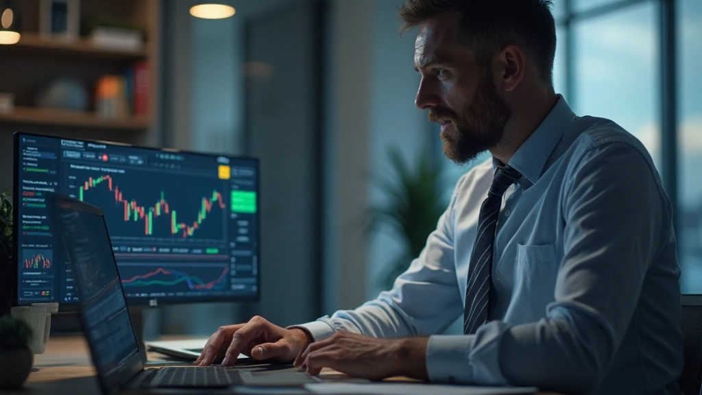 Aktienmarkt Grundlagen: Diagramme und Handelsdaten auf Finanzbildschirm