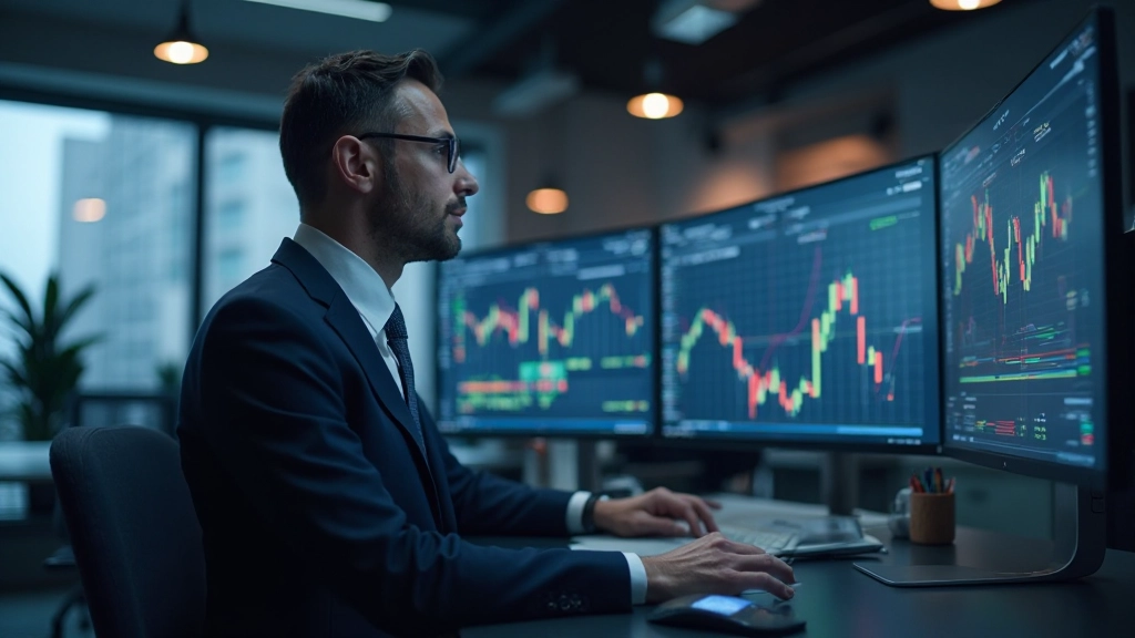 Professionelle Darstellung von Aktienmarkt-Grundkonzepten und Börsenhandel