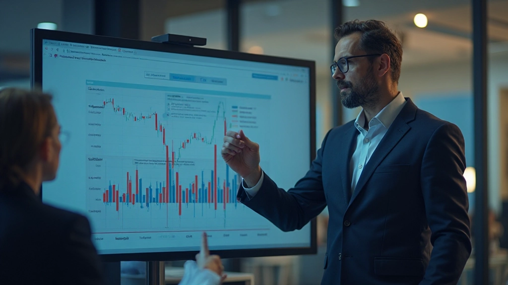 Finanzielle Vermögensallokation und Diversifikation auf Bildschirm