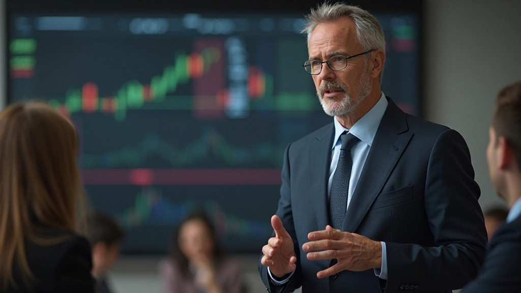 Financial education instructor teaching trading psychology and emotional discipline to students