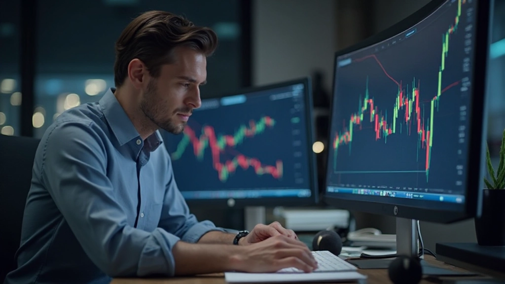 Pairs trader analyzing stock correlation and relative value discrepancies