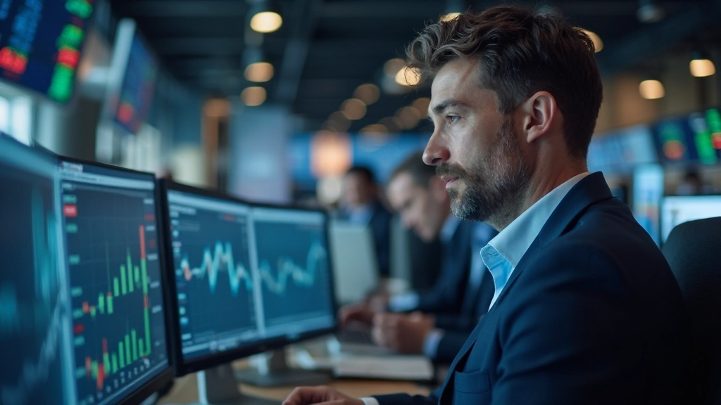 Börsenhandelssystem und Makler-Workstations