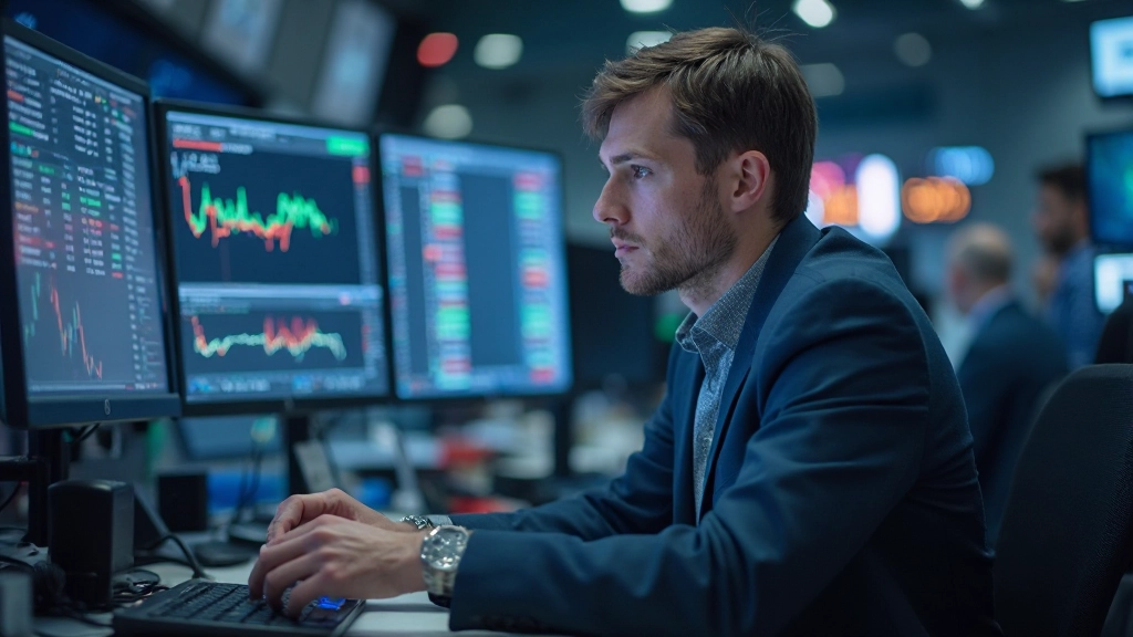 Börsen und Handelsmechanismen - Trading Floor mit Monitoren