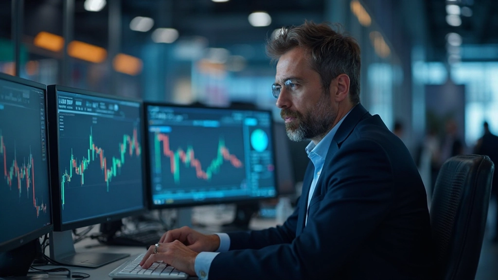 Aktienmarkt-Handelsoberfläche mit Kurscharts und Marktdaten