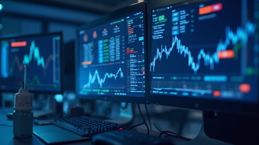 Börsenhandel mit Tickern und Orderausführung auf Handelsplattform